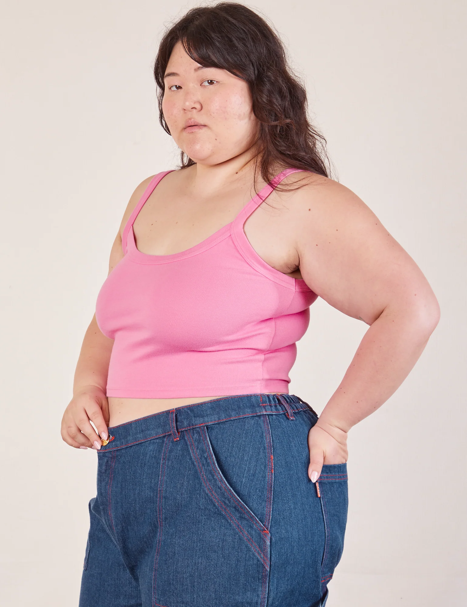 Cropped Cami - Bubblegum Pink - Image 3