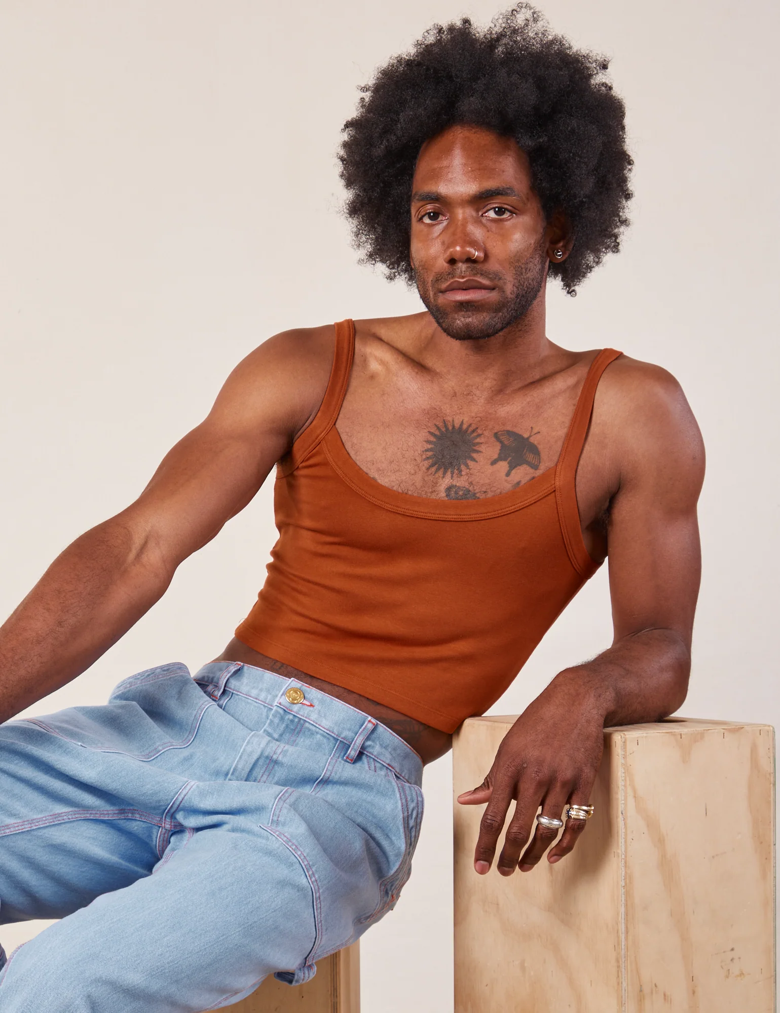 Cropped Cami - Burnt Terracotta - Image 19