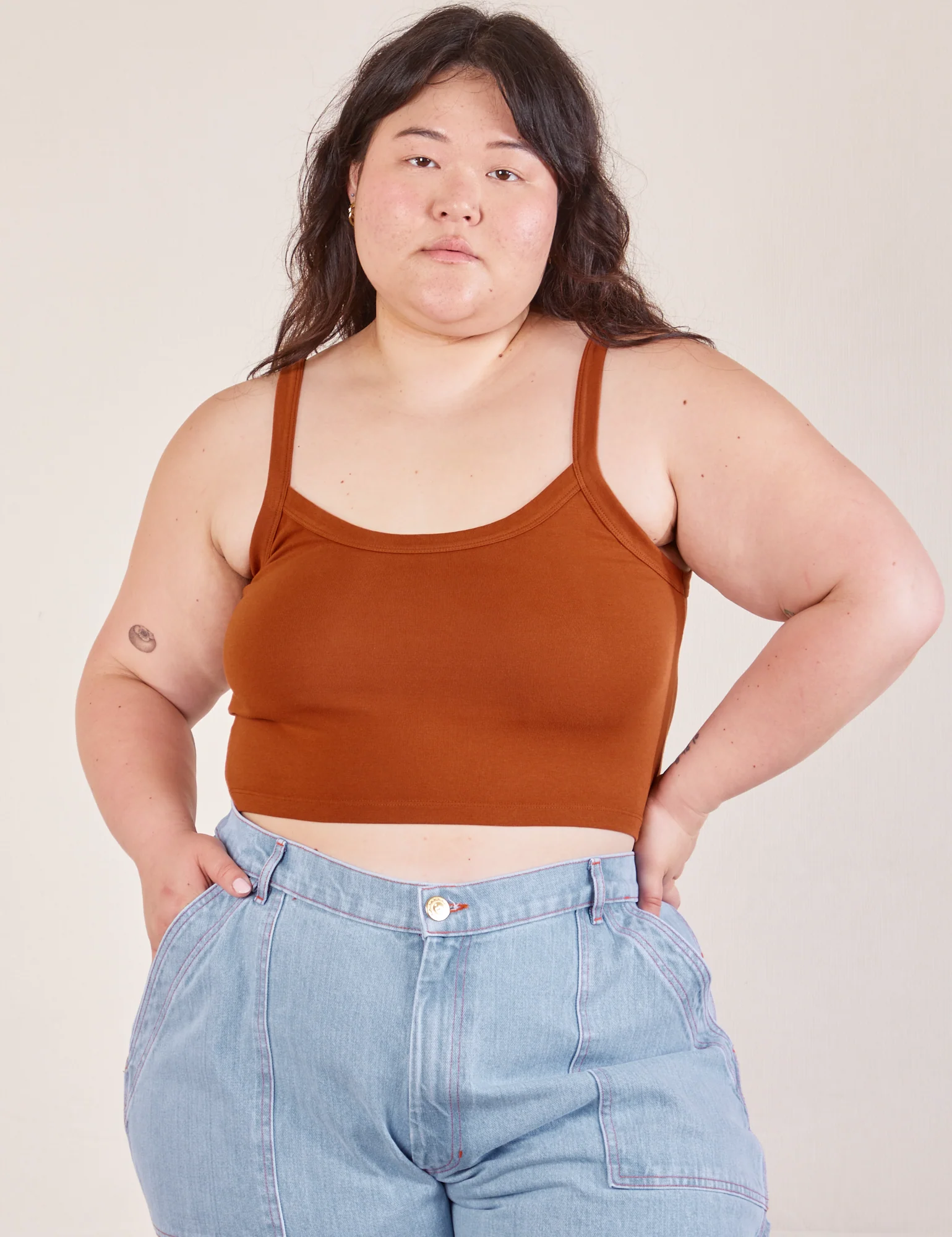 Cropped Cami - Burnt Terracotta - Image 9