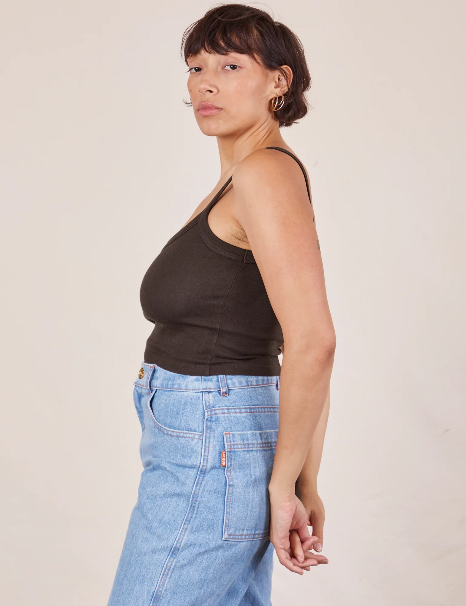 Cropped Cami - Espresso Brown - Image 3