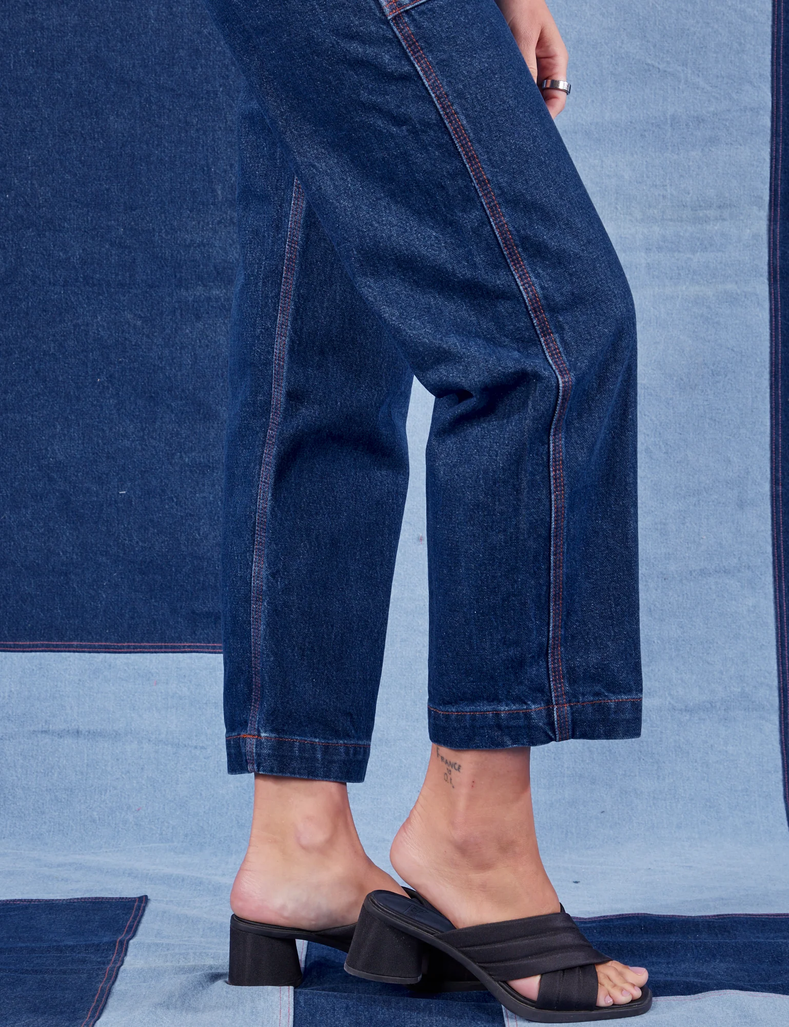 Indigo Denim Original Overalls - Dark Wash - Image 10