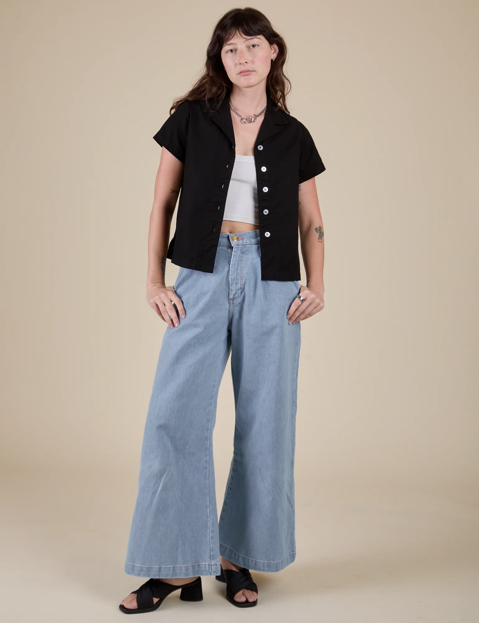 Pantry Button-Up - Basic Black - Image 19