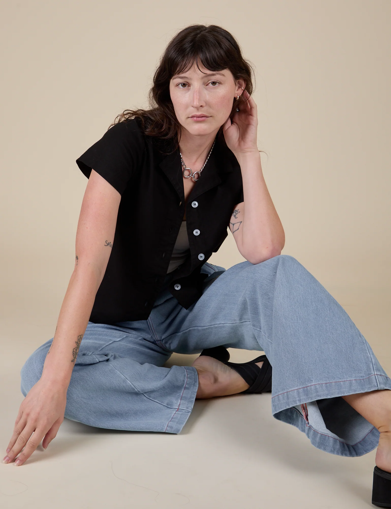 Pantry Button-Up - Basic Black - Image 25