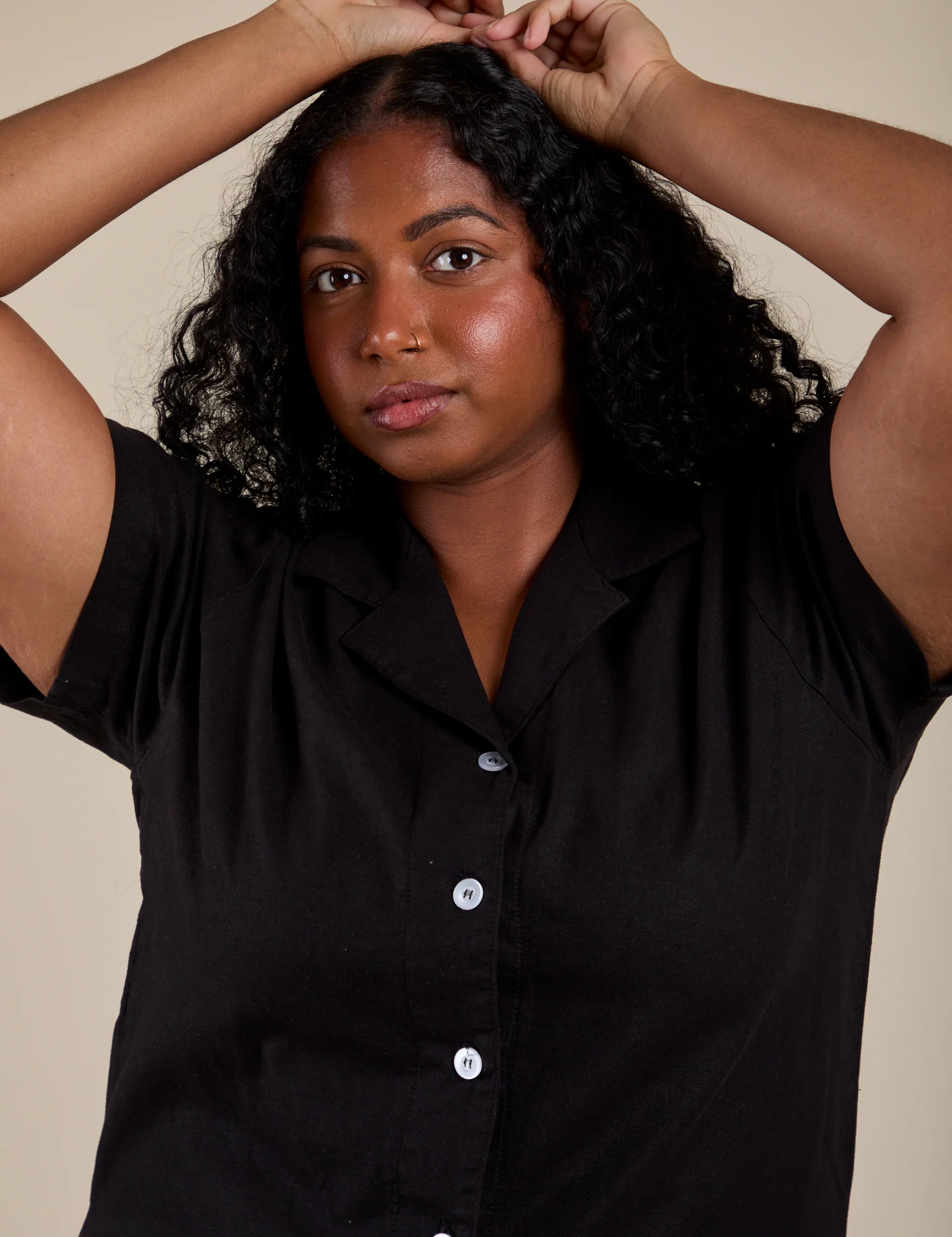 Pantry Button-Up - Basic Black - Image 5