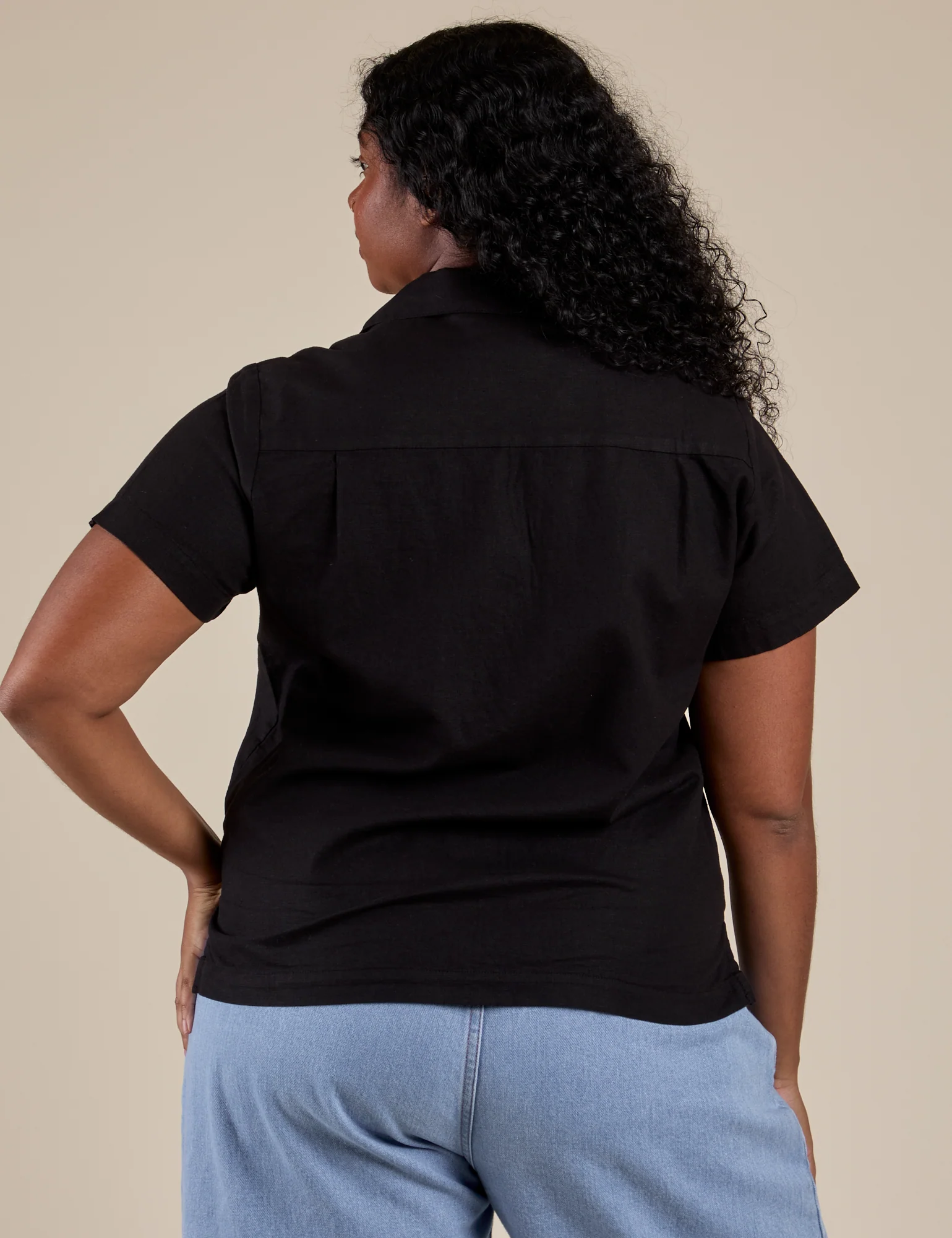 Pantry Button-Up - Basic Black - Image 7