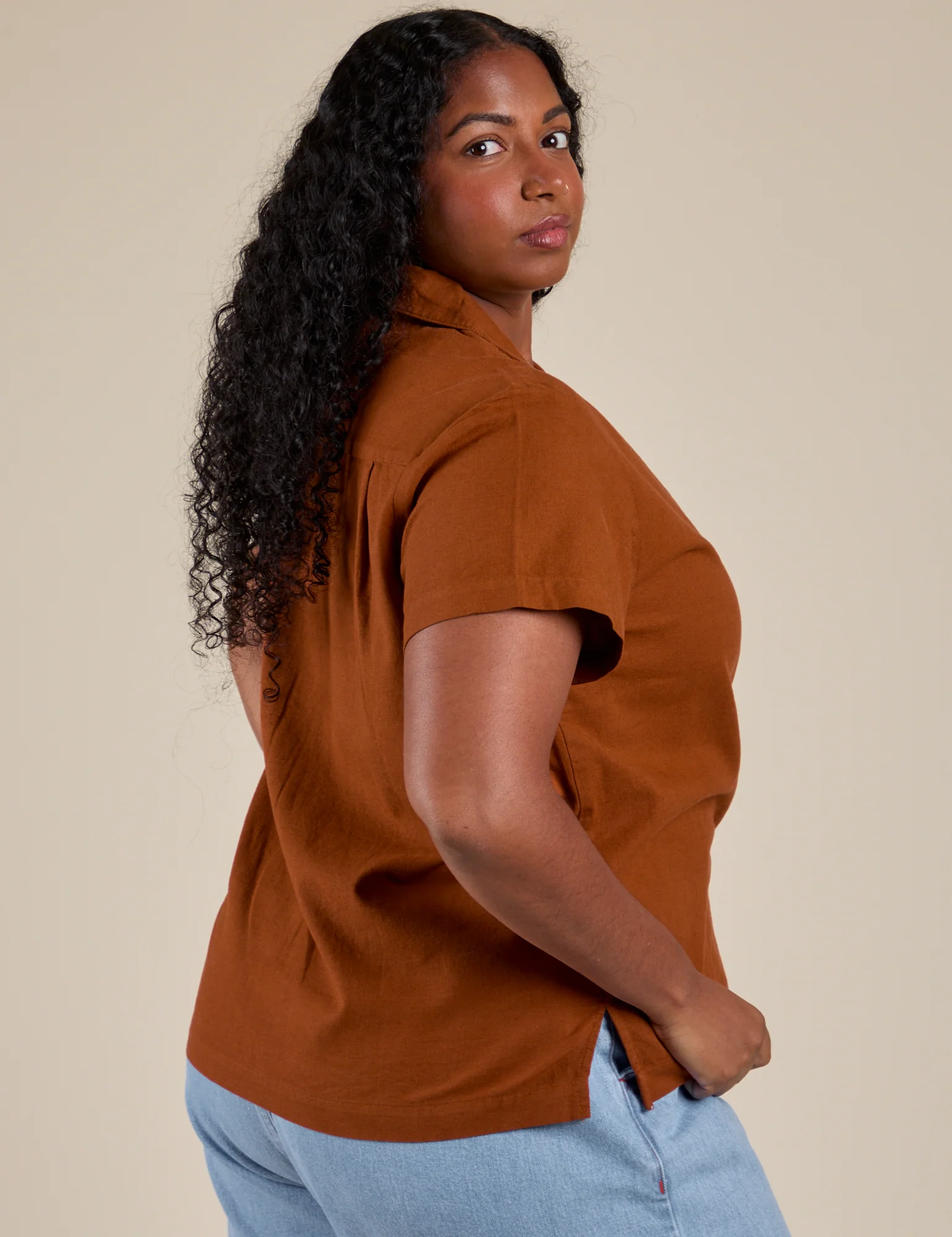 Pantry Button-Up - Burnt Terracotta - Image 14