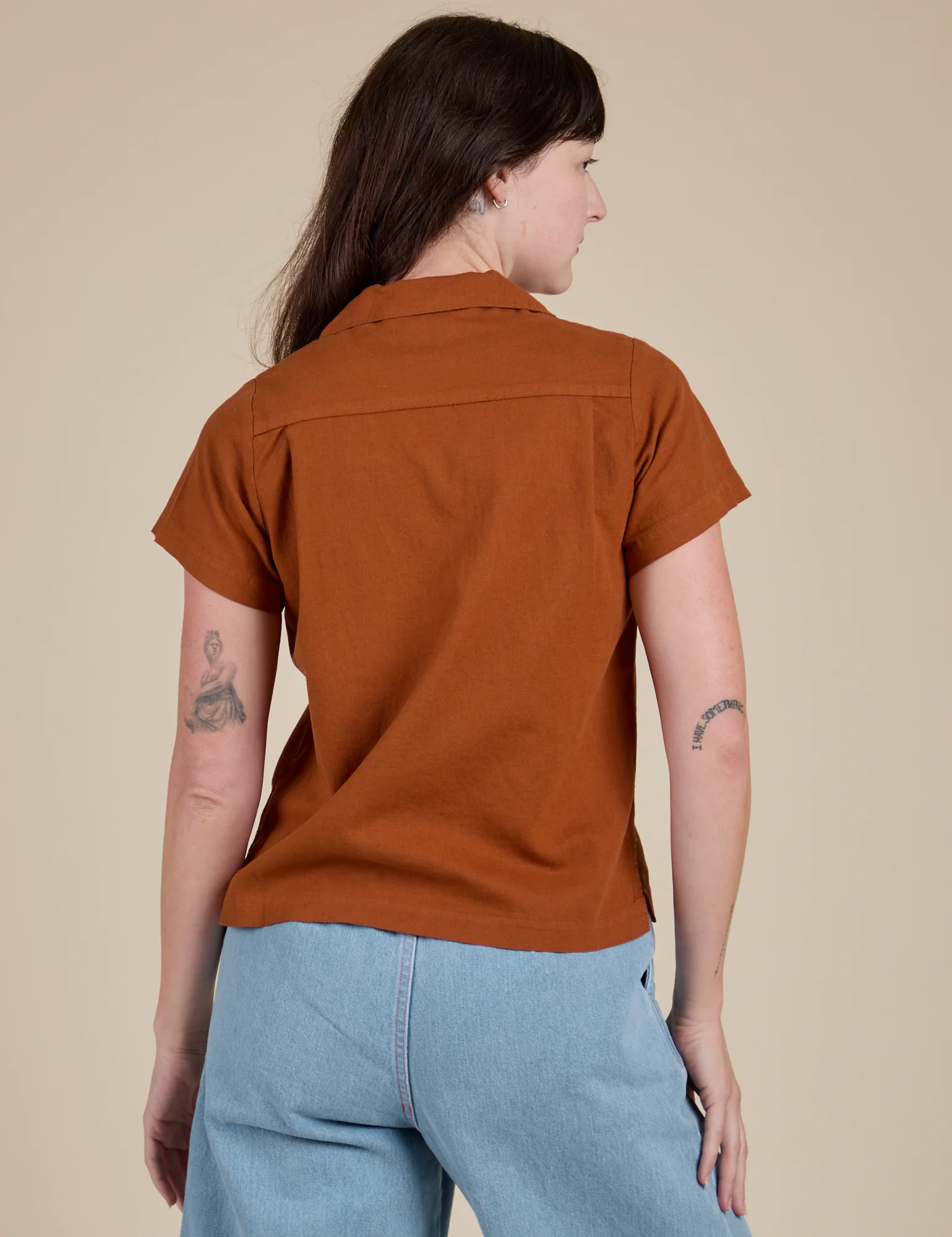Pantry Button-Up - Burnt Terracotta - Image 9