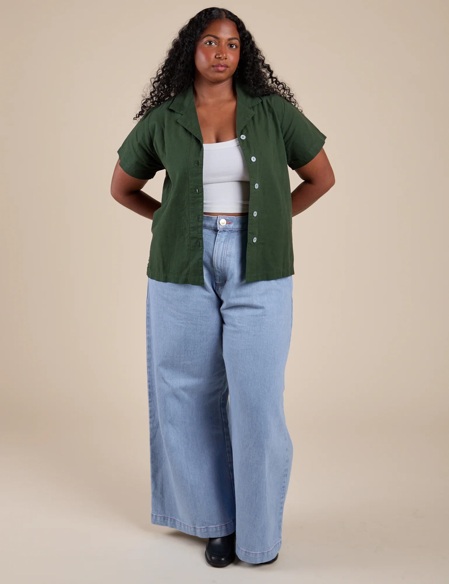 Pantry Button-Up - Swamp Green - Image 12